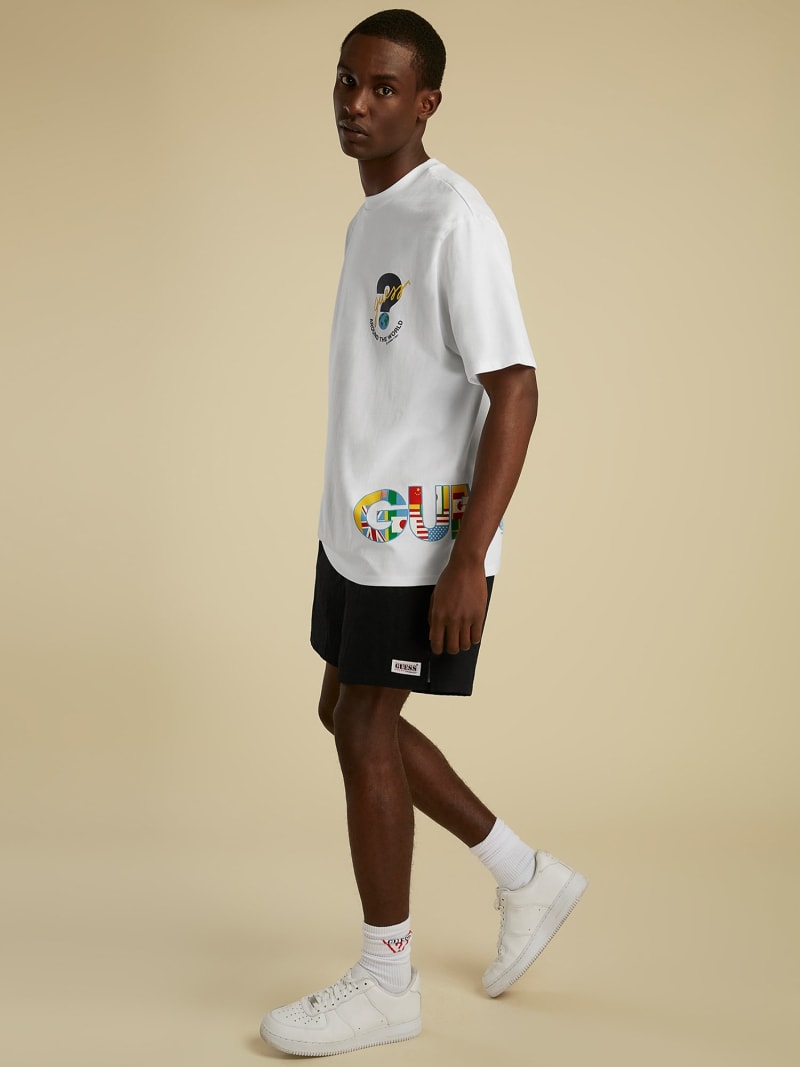 Flag Logo T Shirt Guess Official Online Store