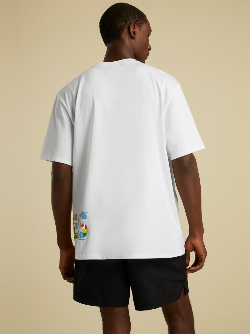 Flag Logo T Shirt Guess Official Online Store