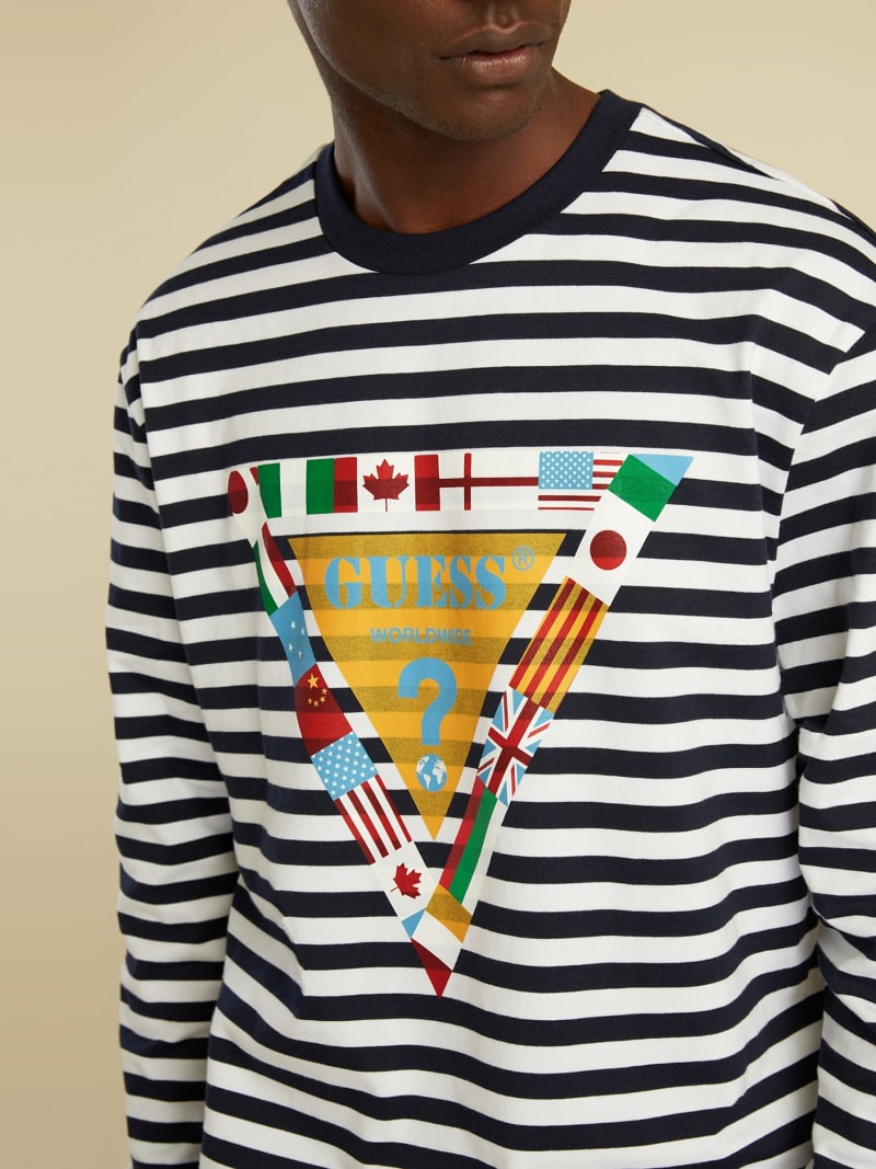 Flag Logo T Shirt Guess Official Online Store