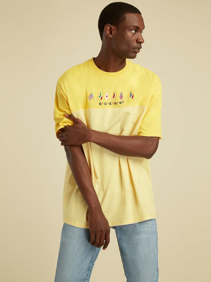 Flag Logo T Shirt Guess Official Online Store