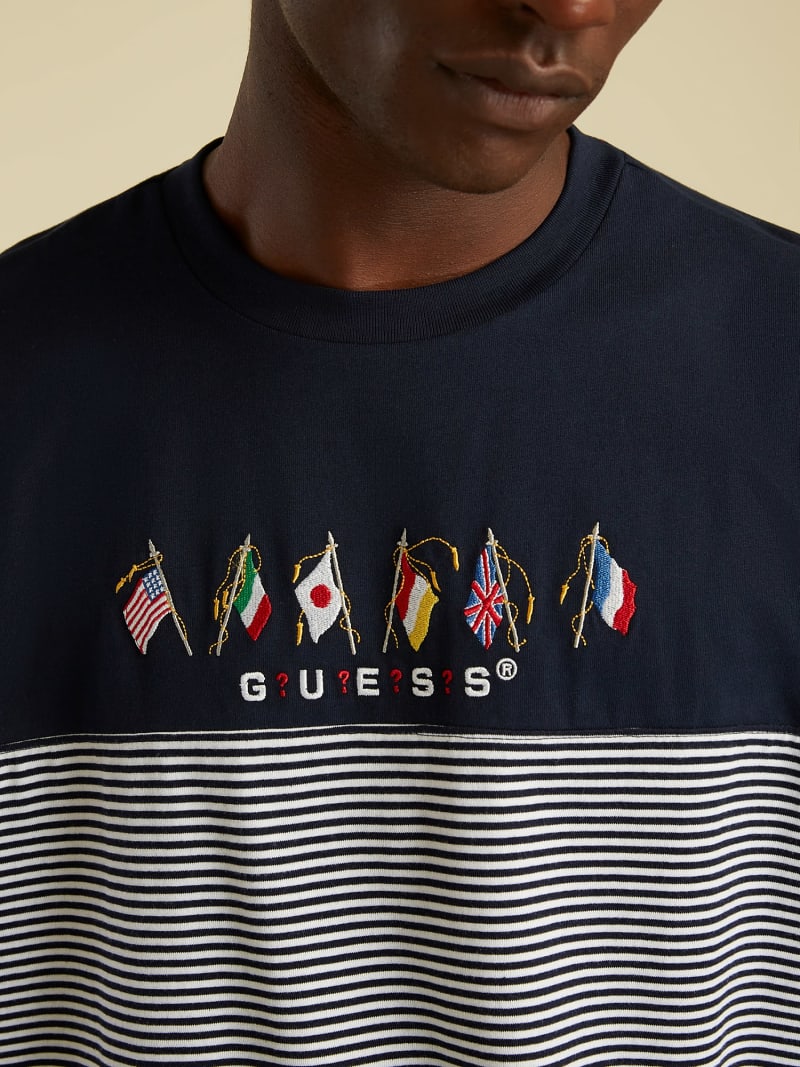 Flag Logo T Shirt Guess Official Online Store