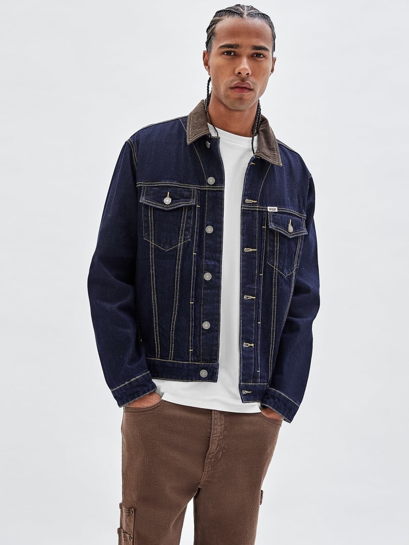 Back patch denim jacket