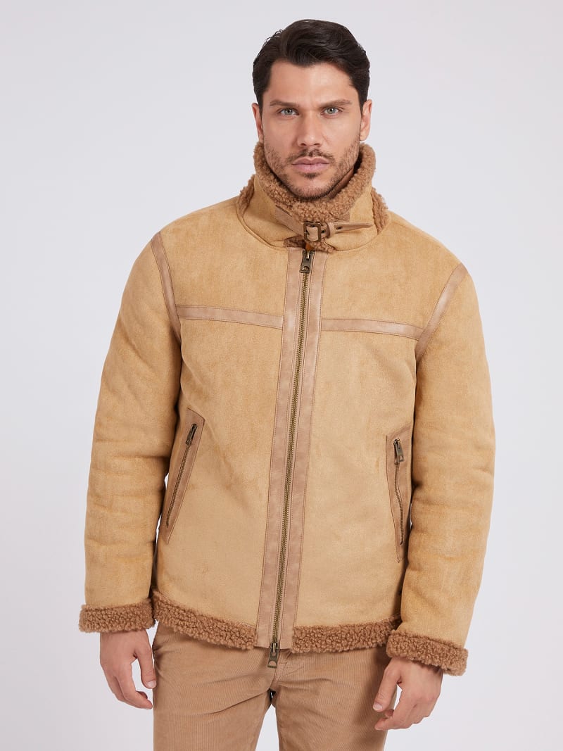 Kunst-Shearling-Jacke