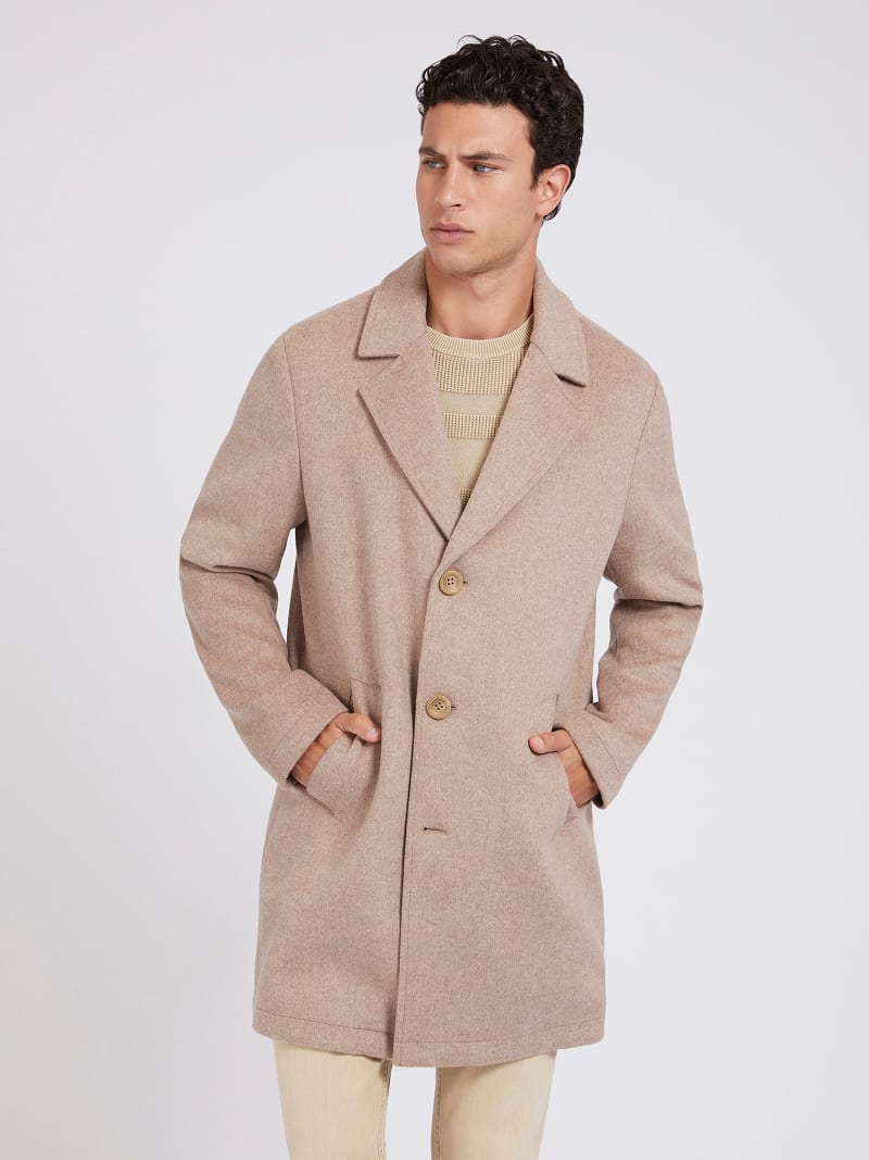 Manteau laine mélangée