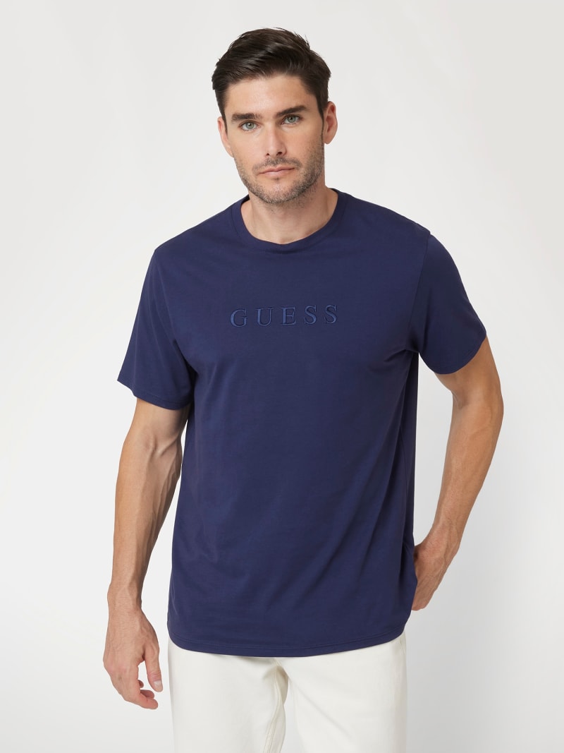 GUESS Camiseta con logo bordado Hombre