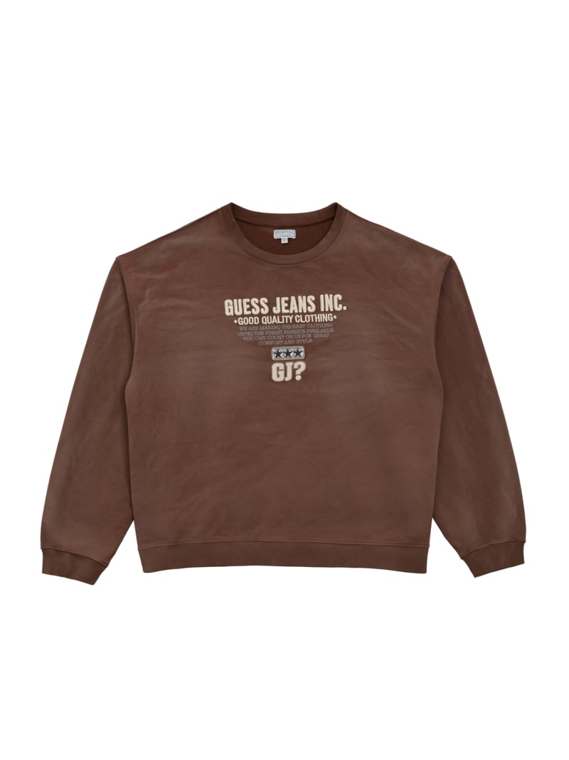 Guess multi script sweatshirt discount