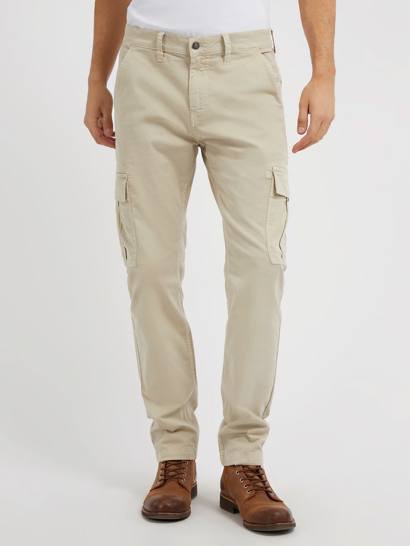 2Y Premium PREMIUM 2Y0111 SLIM FIT - Pantalones cargo - beige 