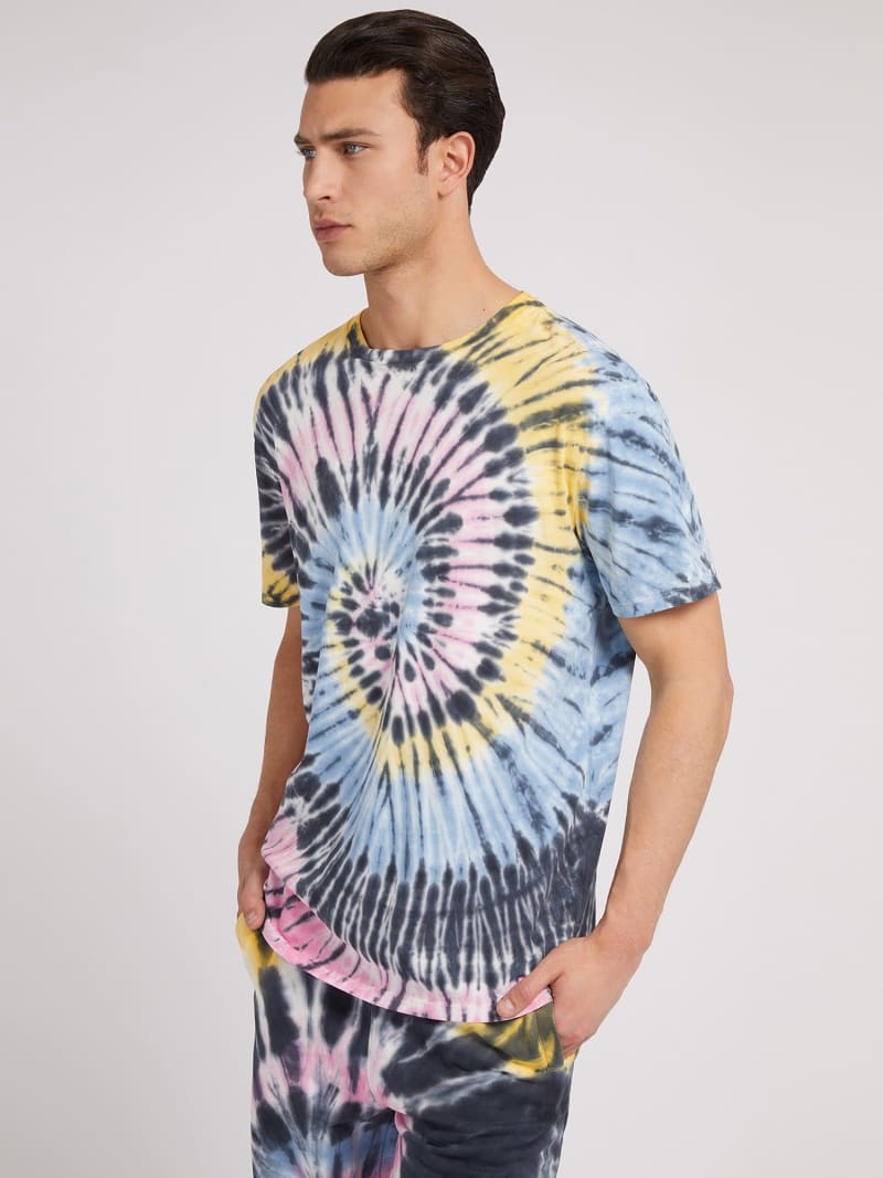 T-shirt tie-dye Homem | Site Oficial GUESS®