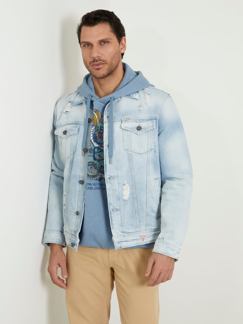 Veste jean coupe classique