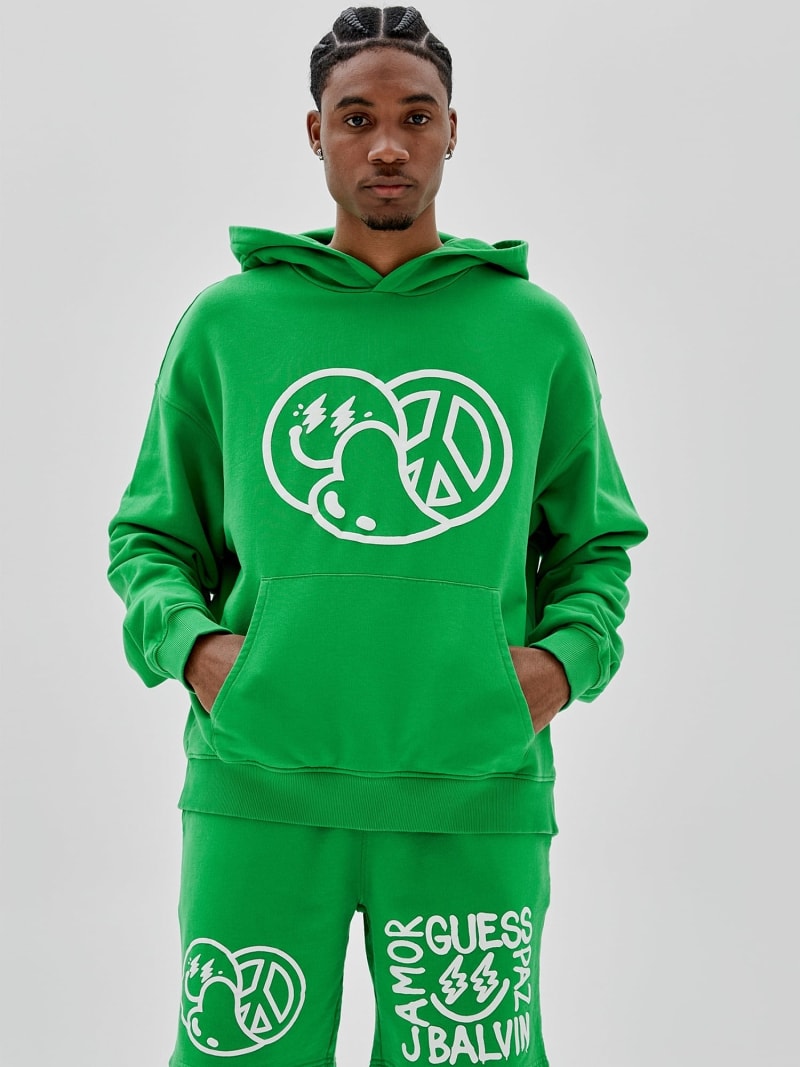 Guess sales green hoodie