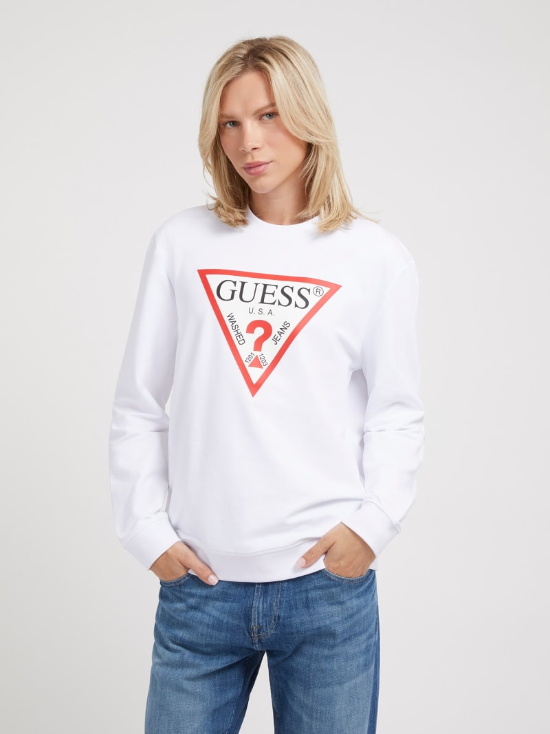 Sweatshirt met driehoeklogo