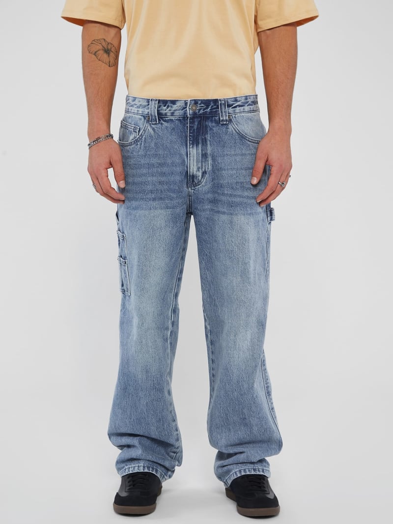 Jeans a vita alta uomo top