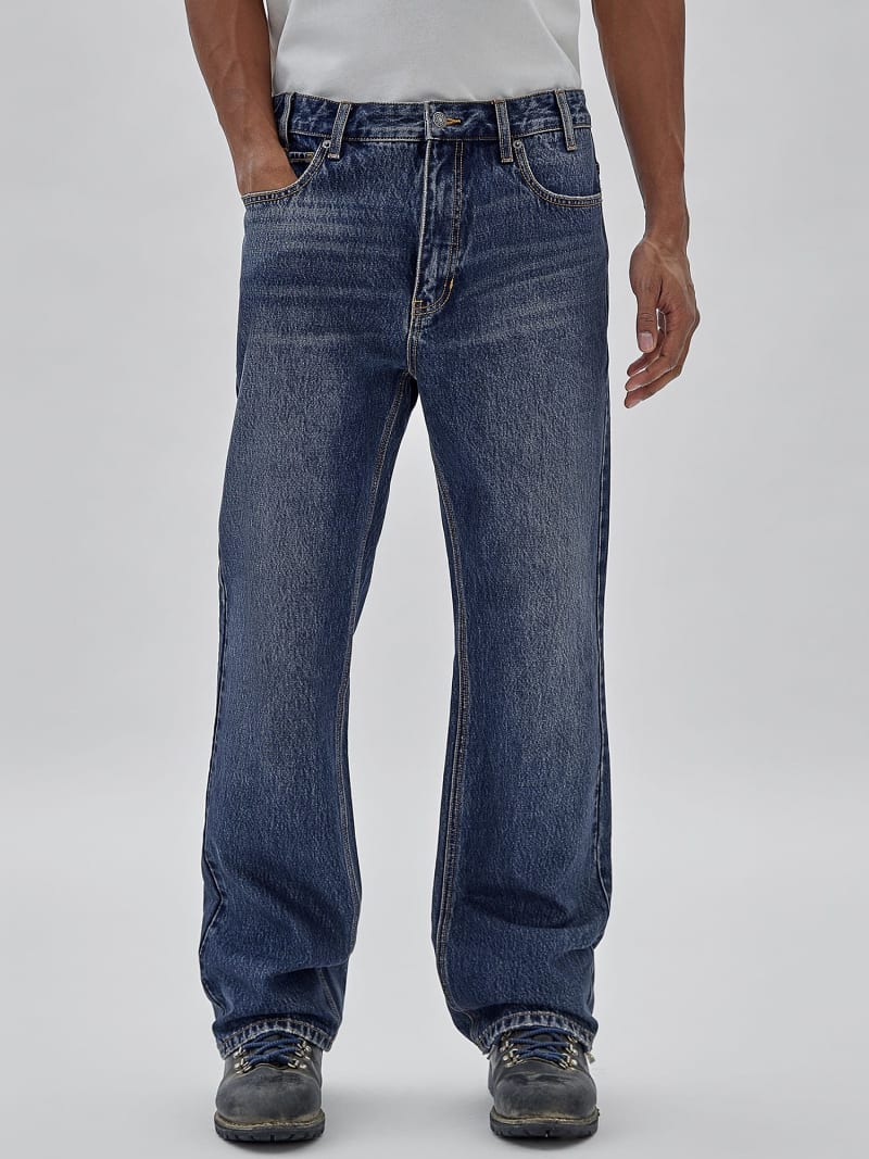 Bootcut-Jeans mit hohem Bund