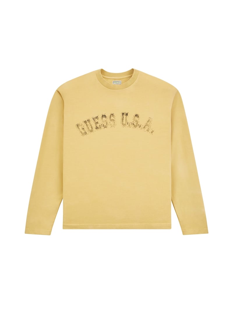 Guess yellow long sleeve best sale