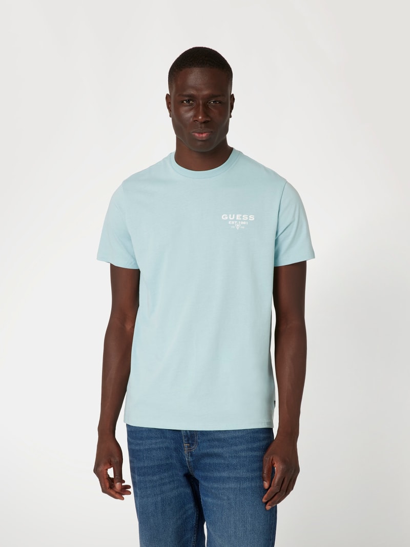 GUESS Camiseta con logotipo pequeno Hombre