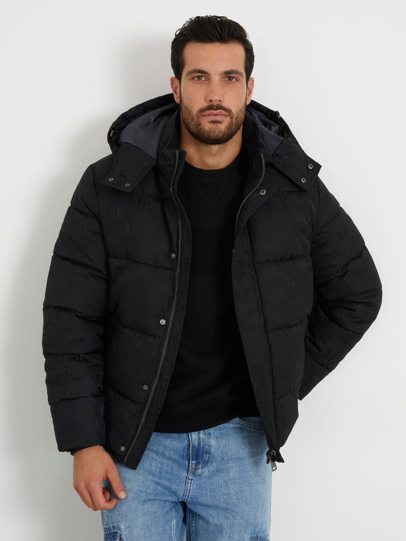 Guess puffer top