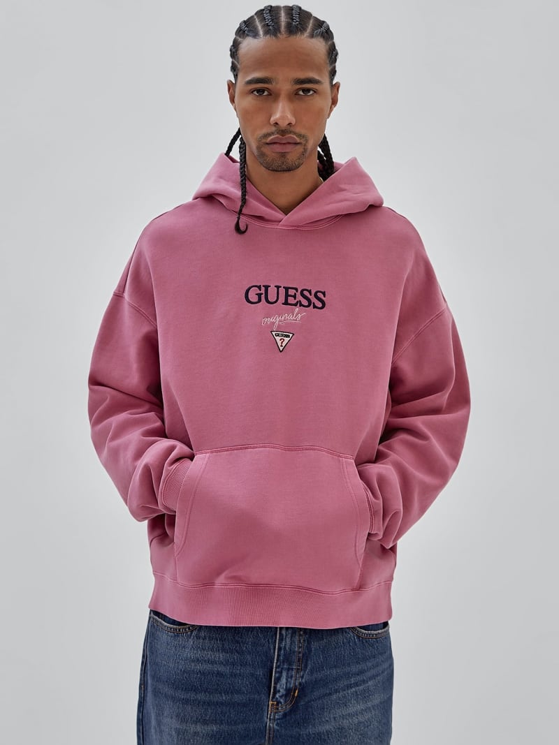 Guess pink hoodie new arrivals