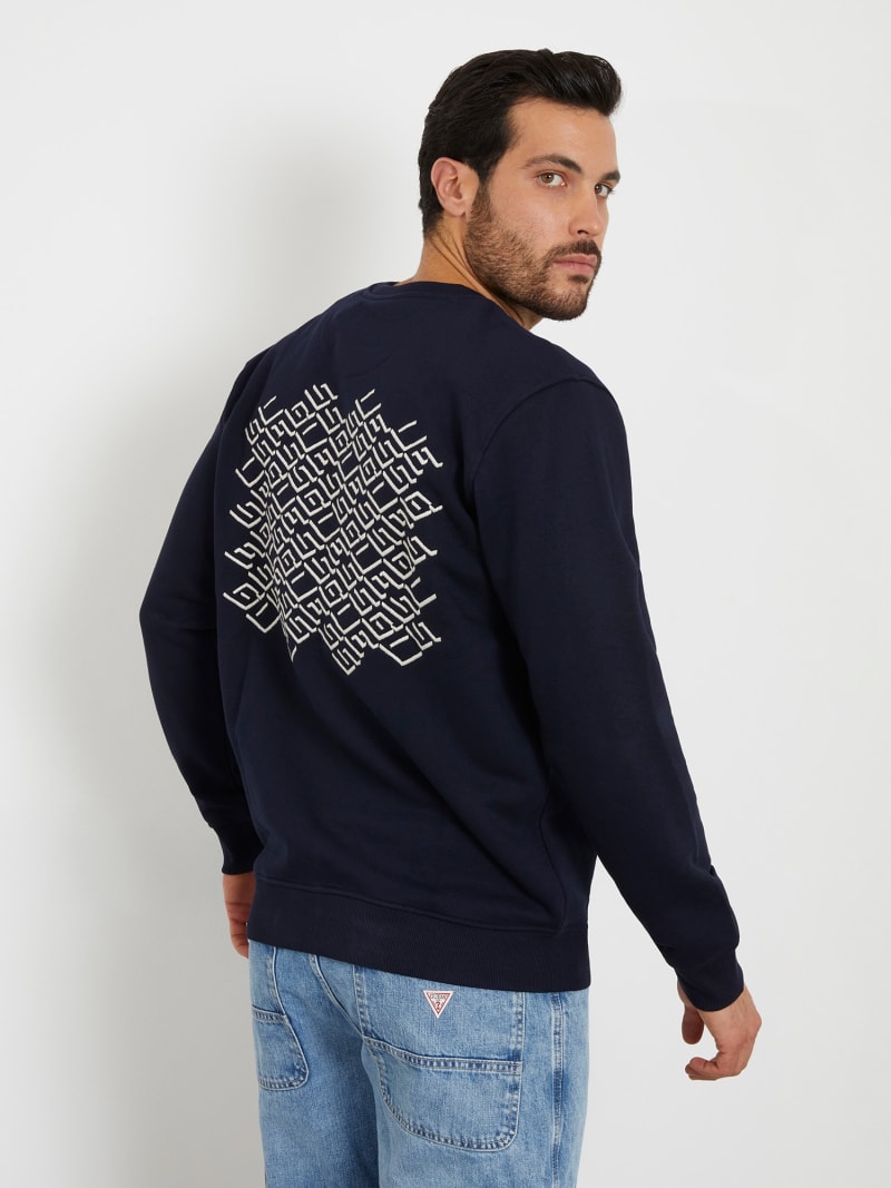 Back hot sale print sweatshirt