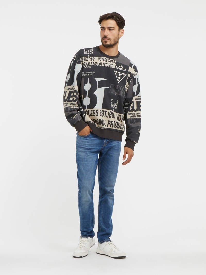 GUESS® Sweatshirt Allover-Print 