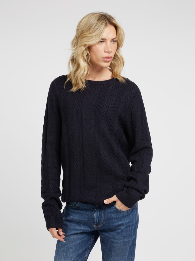 Cable knit sweater