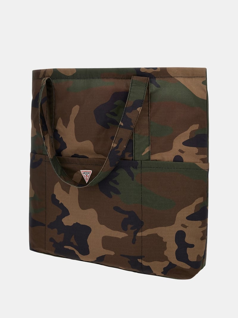All over camouflage tote bag