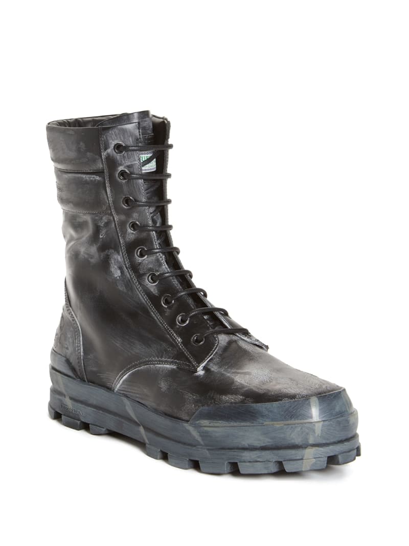 Guess placing combat boots new arrivals