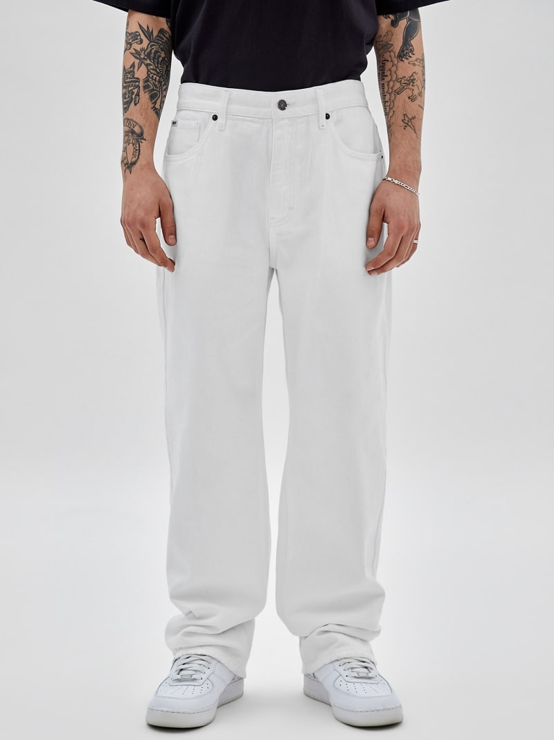 White guess jeans mens outlet