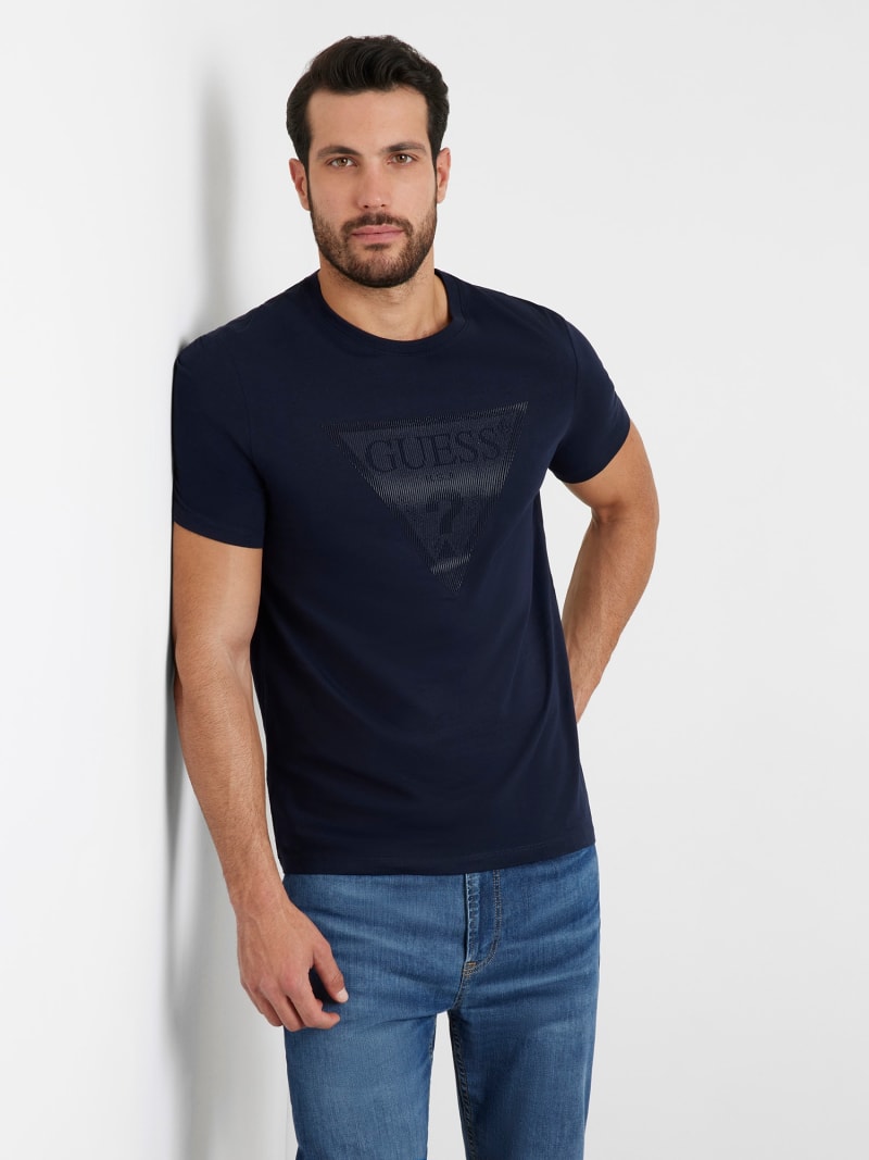 Front triangle logo print t-shirt