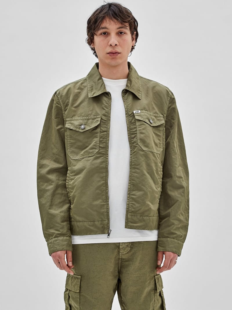 Guess green jacket clearance