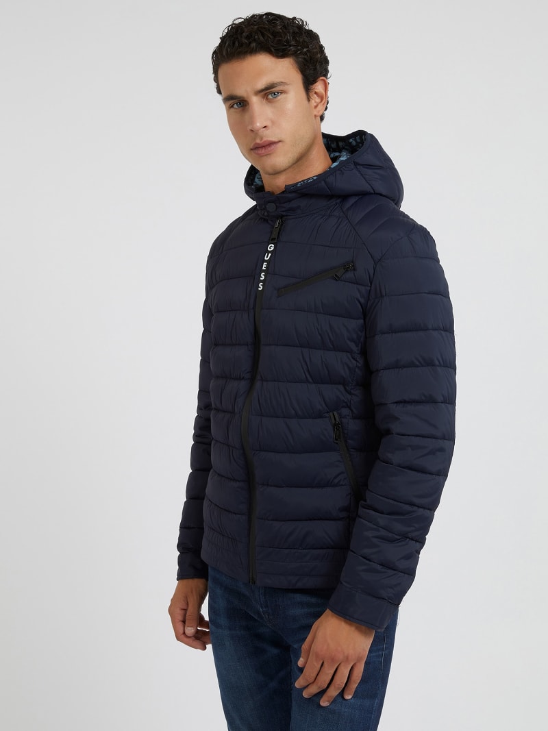 Tech stretch nylon puffer