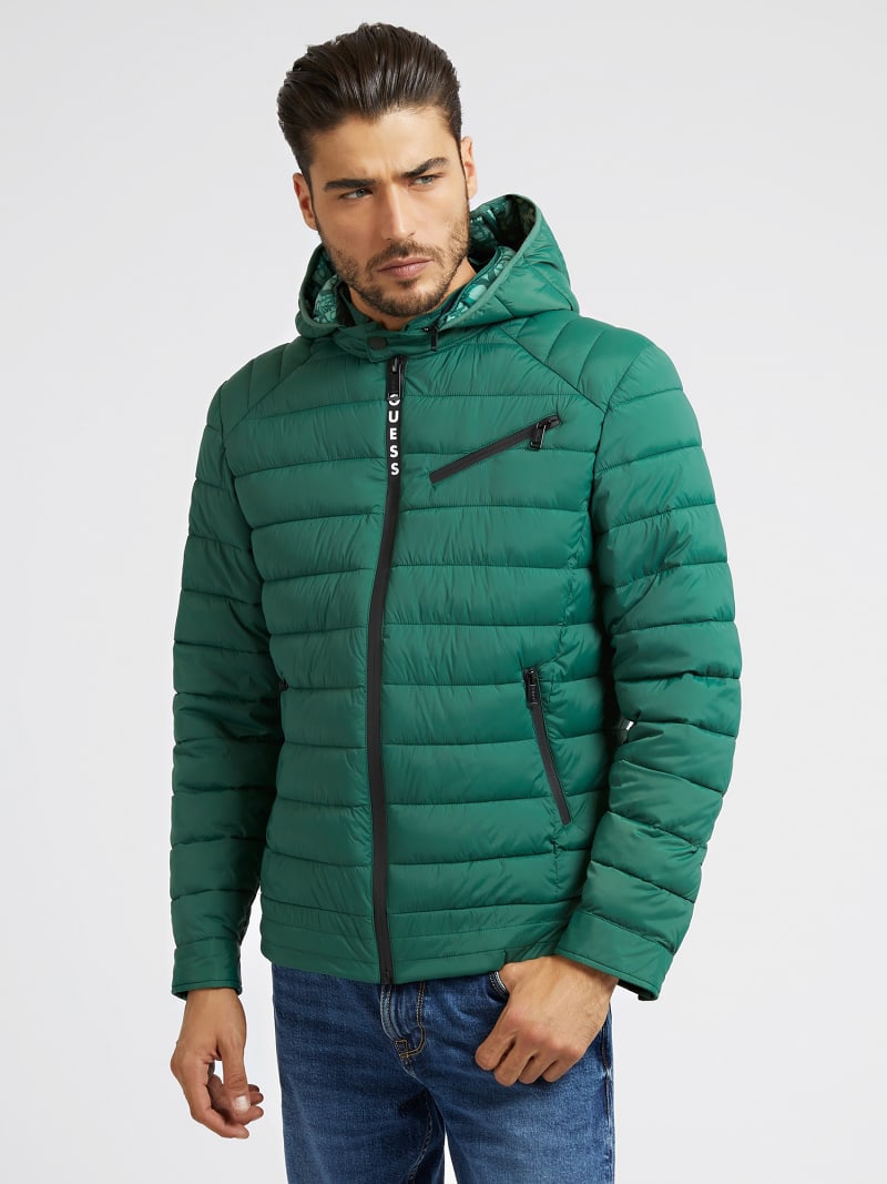 Tech stretch nylon puffer