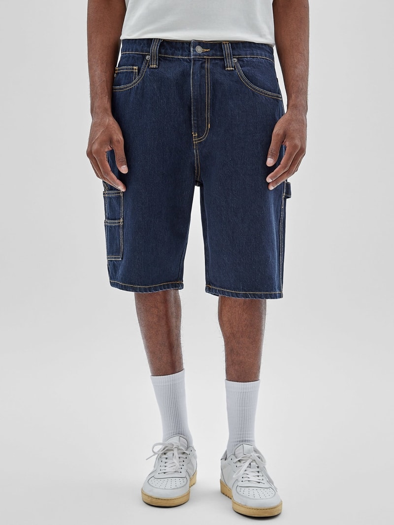 Straight denim shorts hotsell