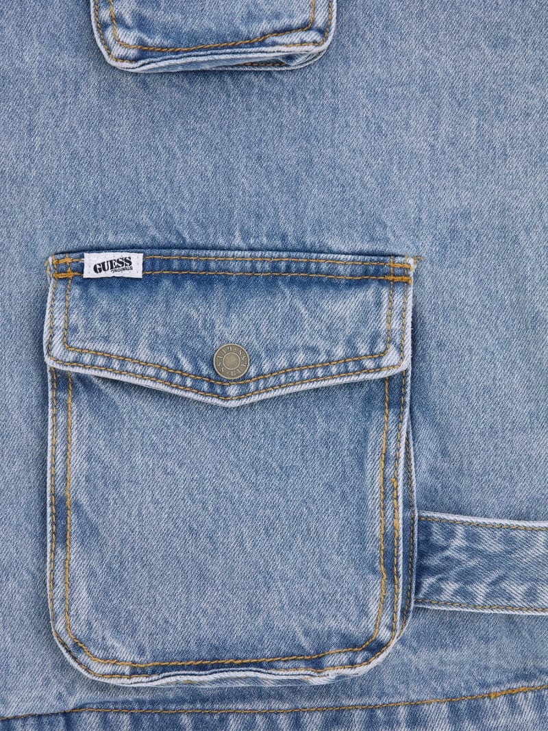 GUESS Originals Cargo denim vest Men