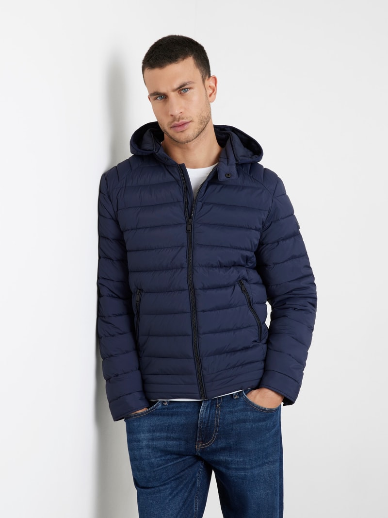 Super stretch nylon puffer jacket