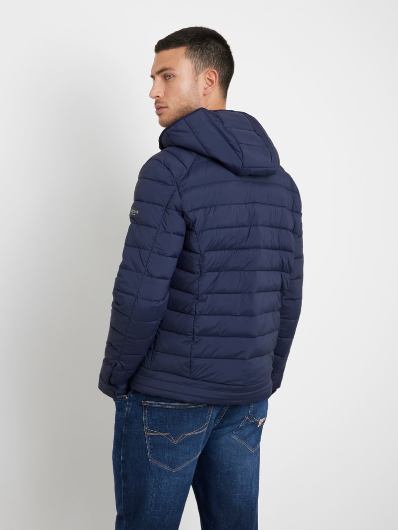 Super stretch nylon puffer jacket