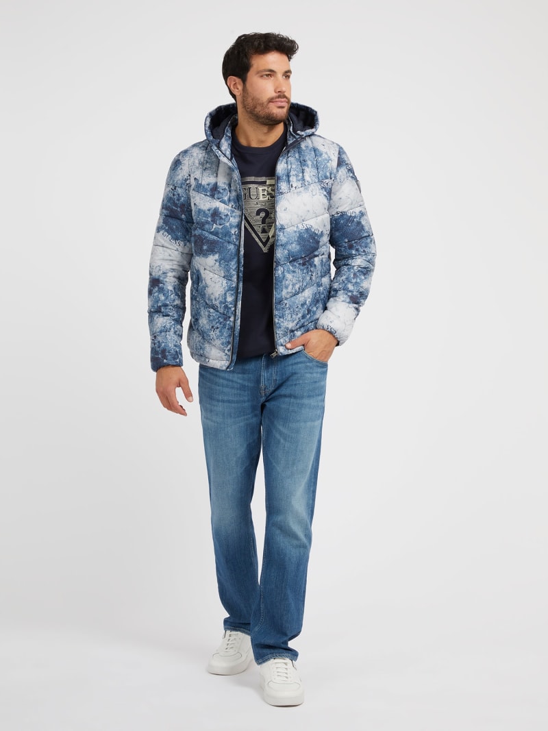 Guess denim puffer sales jacket