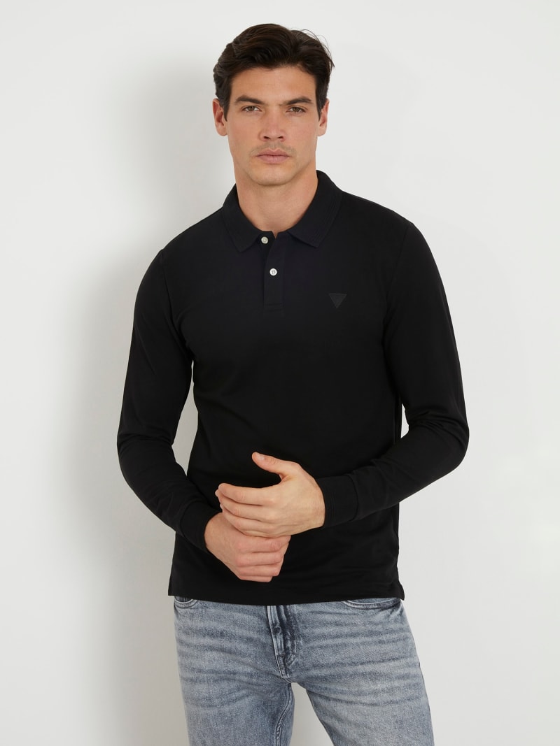 Guess long sleeve polo shirt store