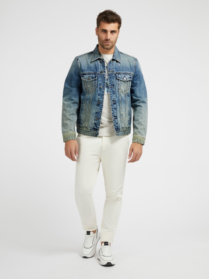 GUESS Veste jean coupe classique Homme