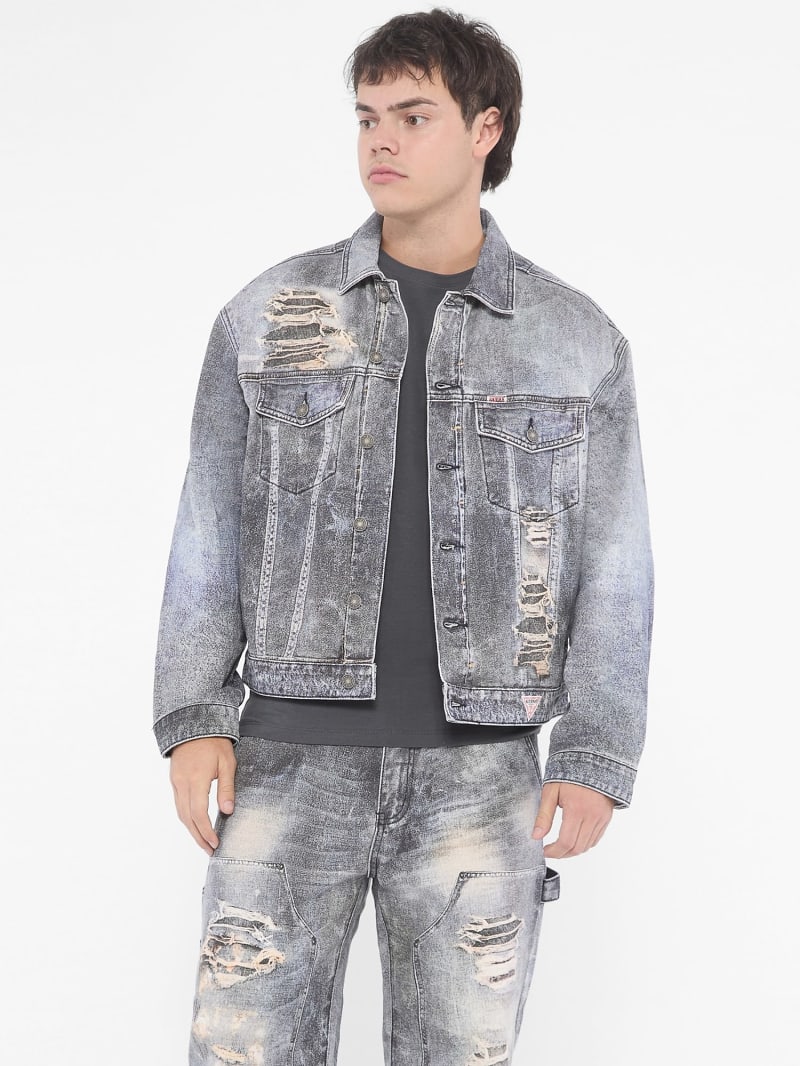 Giacca jeans guess uomo top
