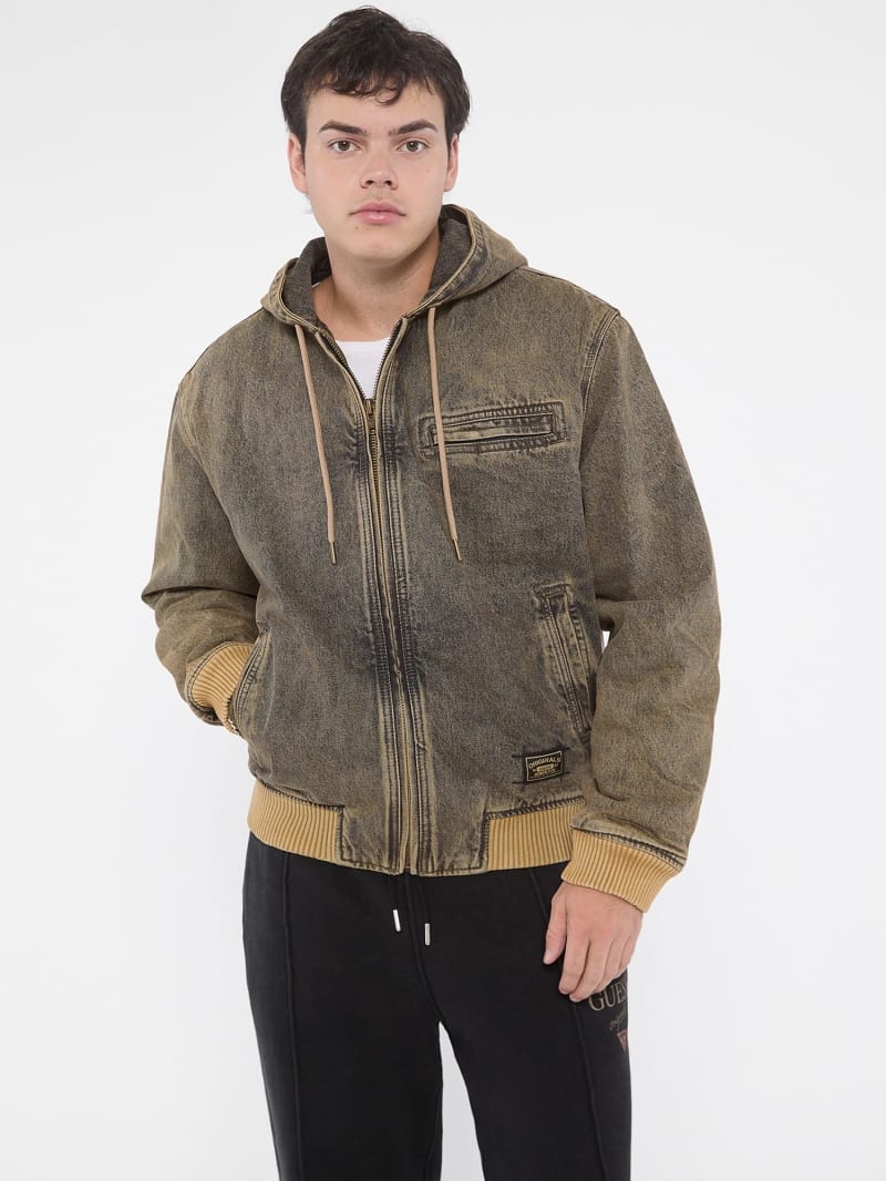 Cotton denim jacket clearance