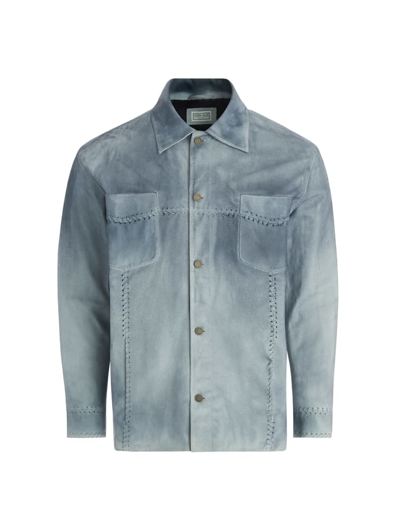 Regular fit suede overhemd