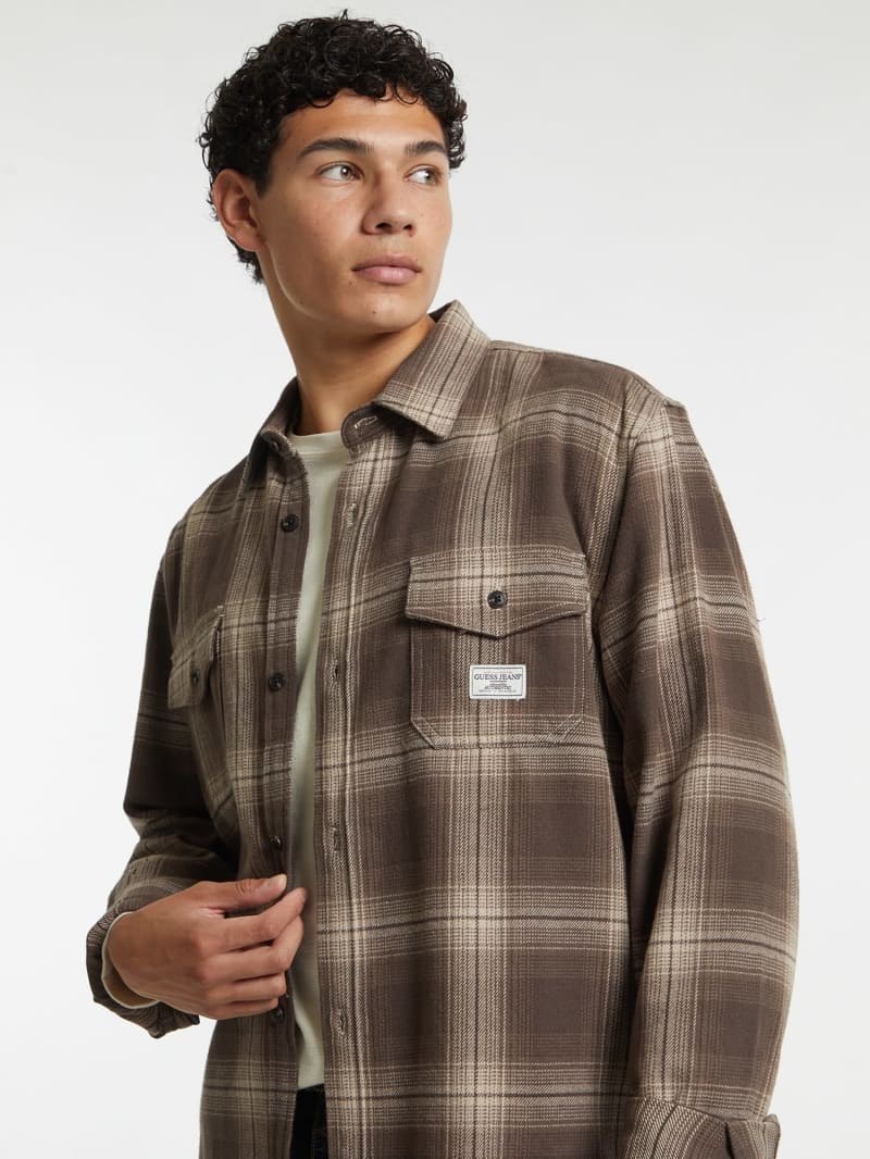 Camicia lunga a quadri top