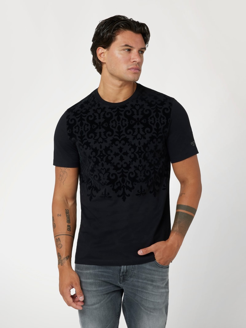 Fluwelen T shirt