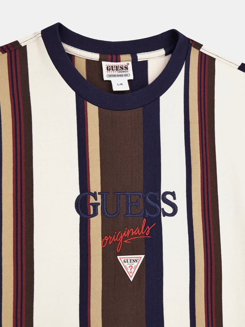 Vertical striped shirt guess on sale