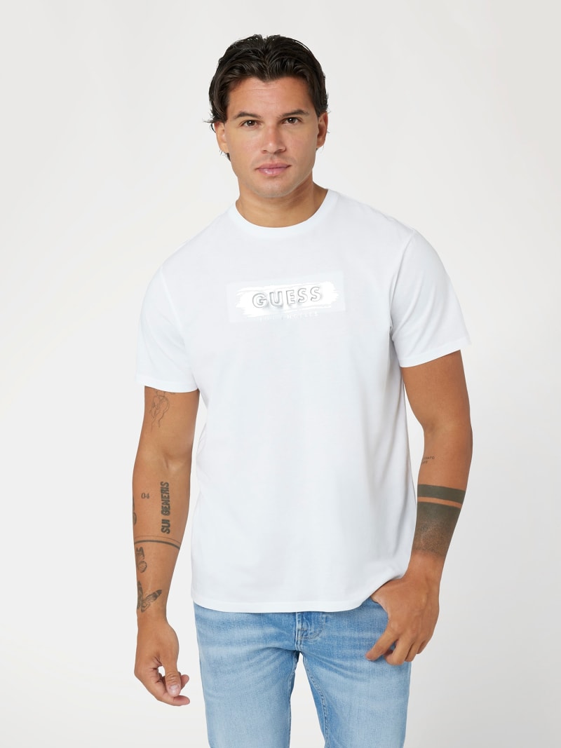 T-shirt z foliowanym logo