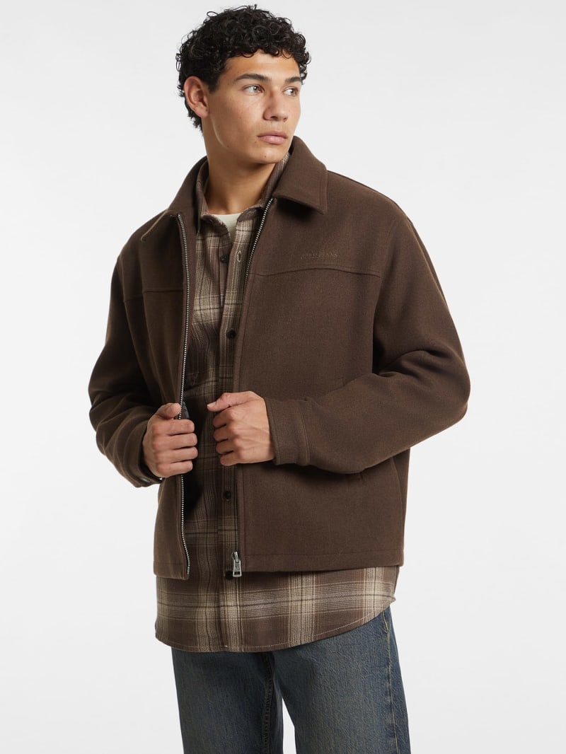 Faux wool jacket hotsell