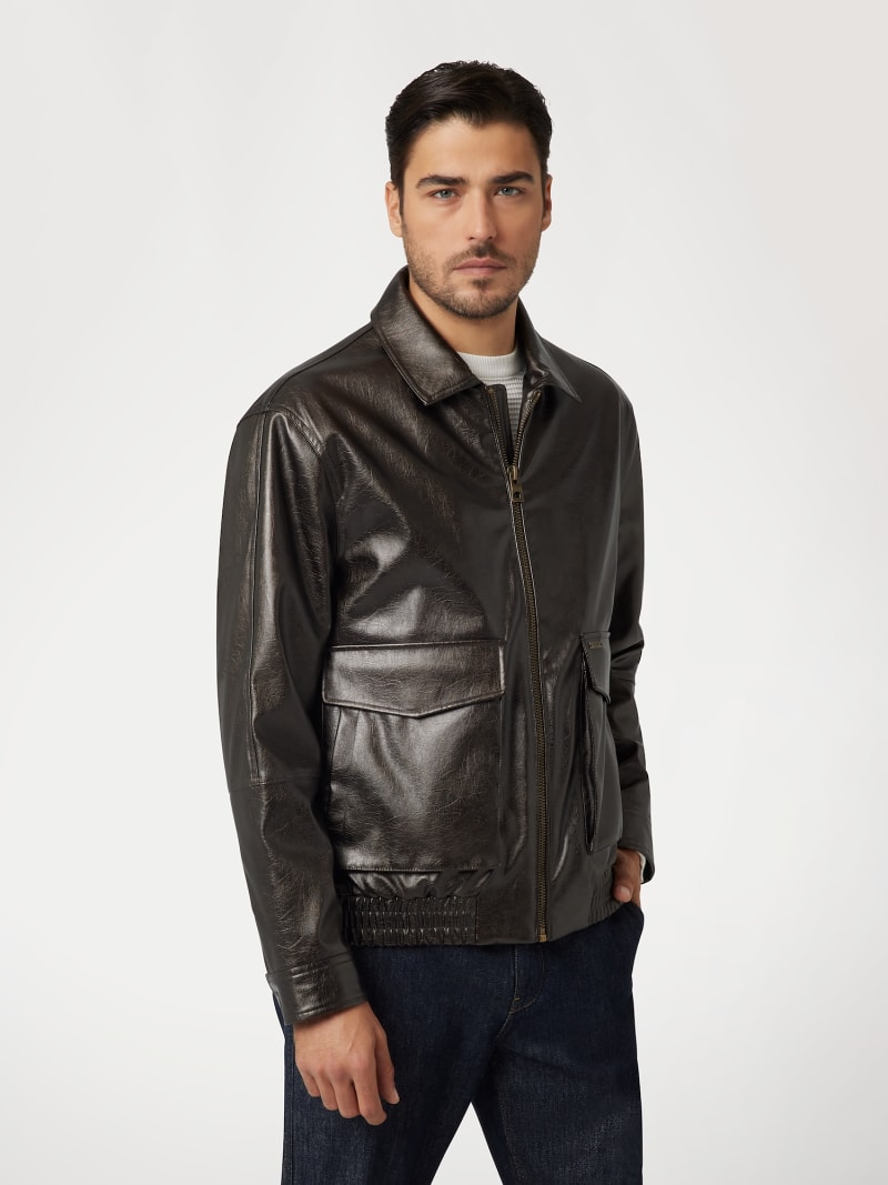 Veste cuir guess homme 2025