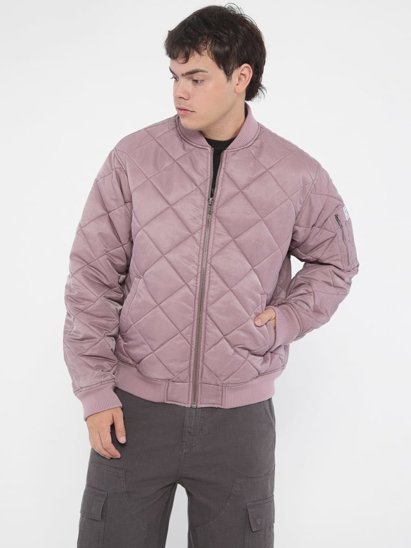 Guess pink bomber jacket shop