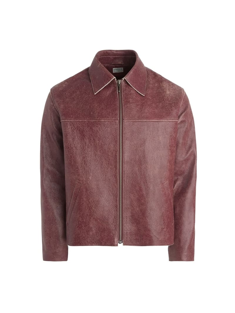 Guess burgundy jacket sale