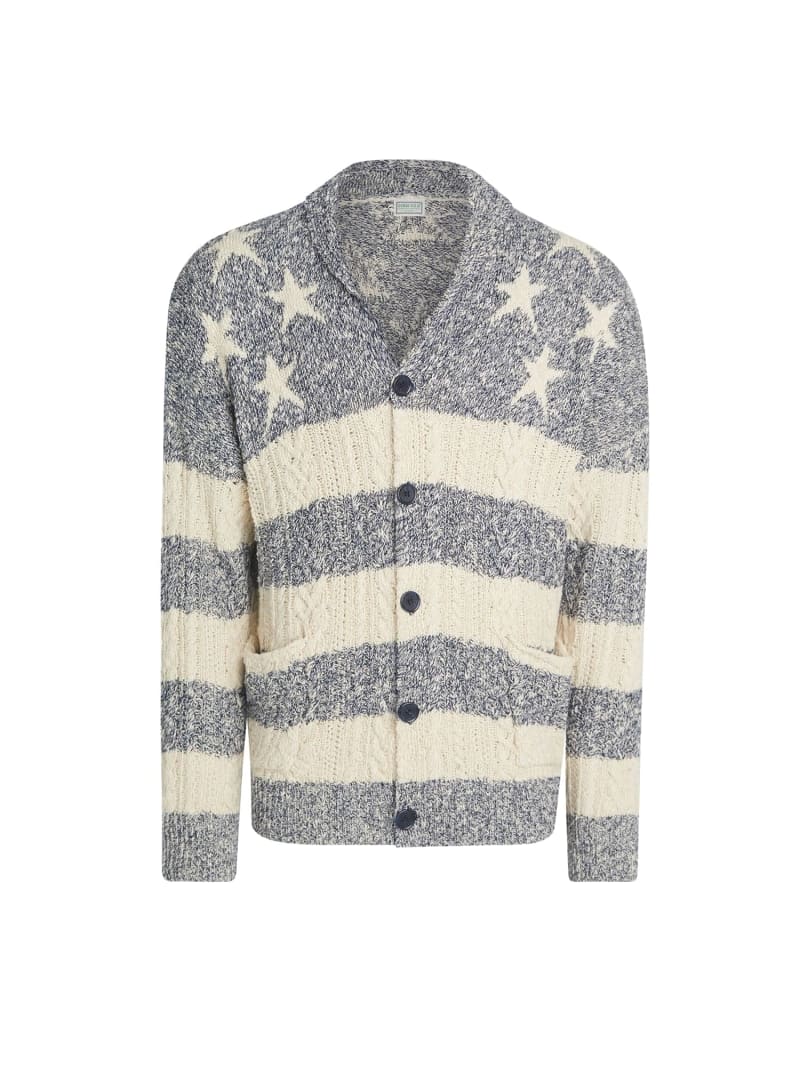 Guess cardigan mens discount